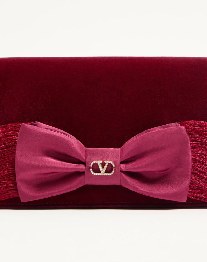 VLOGO SIGNATURE MINI VELVET SHOULDER BAG 8