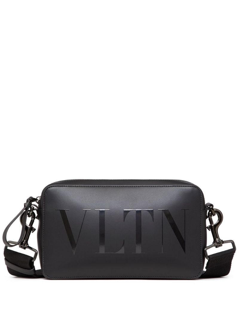 VLTN logo-print shoulder bag - 1