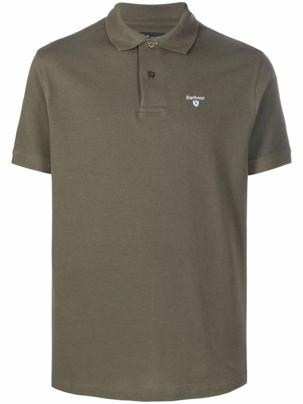 embroidered-logo polo shirt - 1
