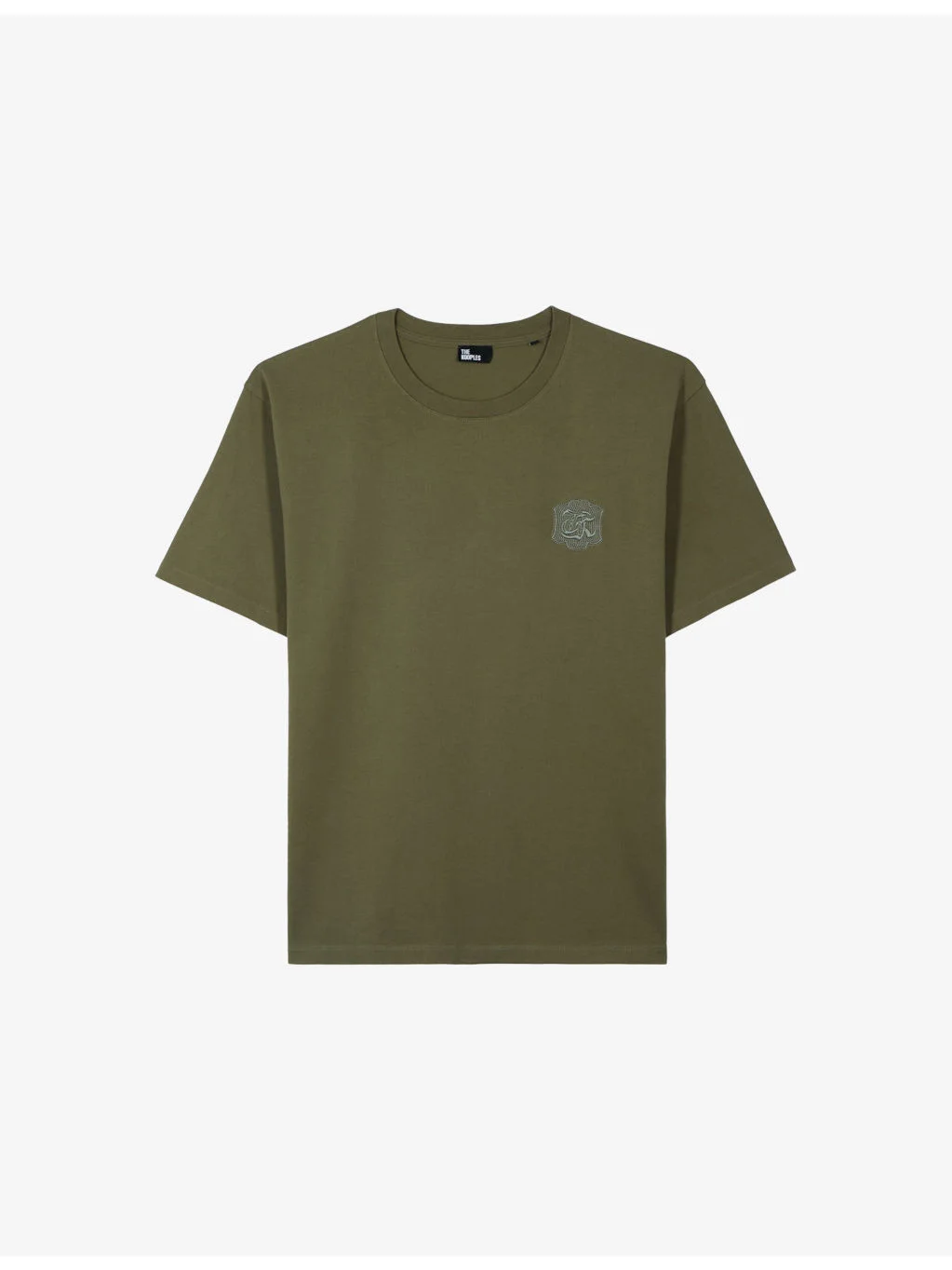 Branded-Crest Short-Sleeved Cotton-Jersey T-Shirt - 1