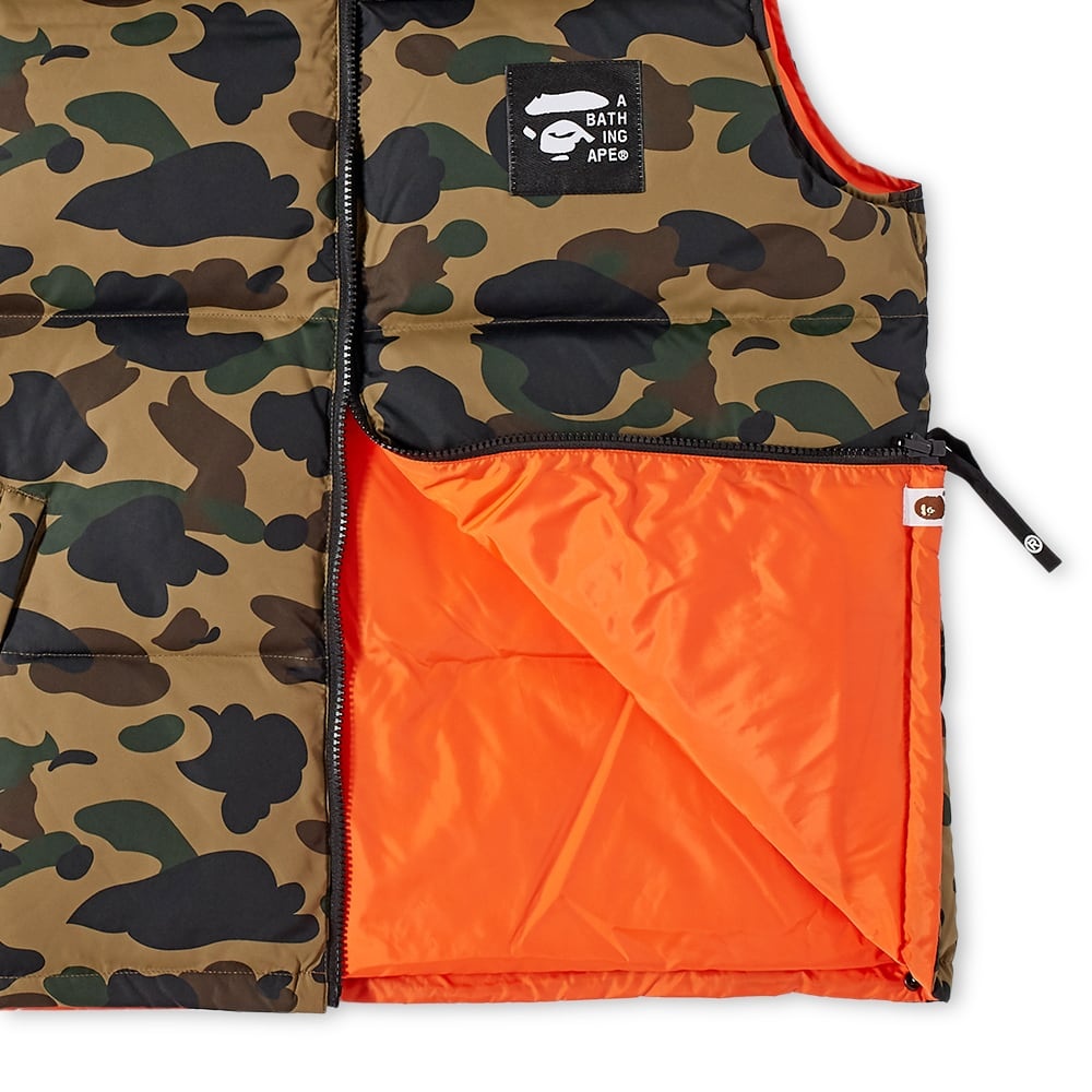 A Bathing Ape 1st Camo Reversible Down Vest - 2