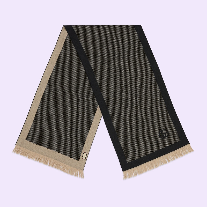 GUCCI Double G cashmere scarf outlook