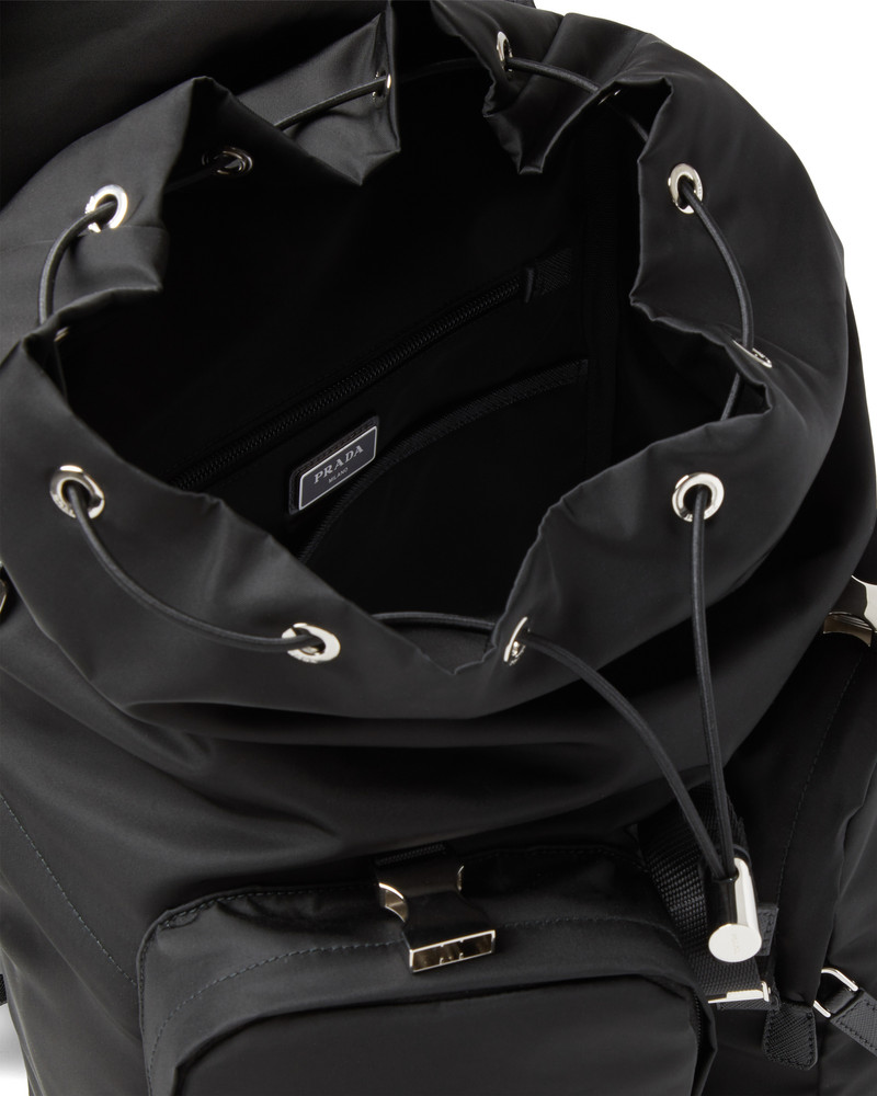 Re-Nylon and Saffiano leather backpack 4