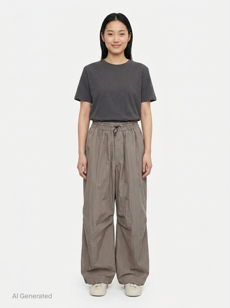 Wide Leg Parachute Pants 4