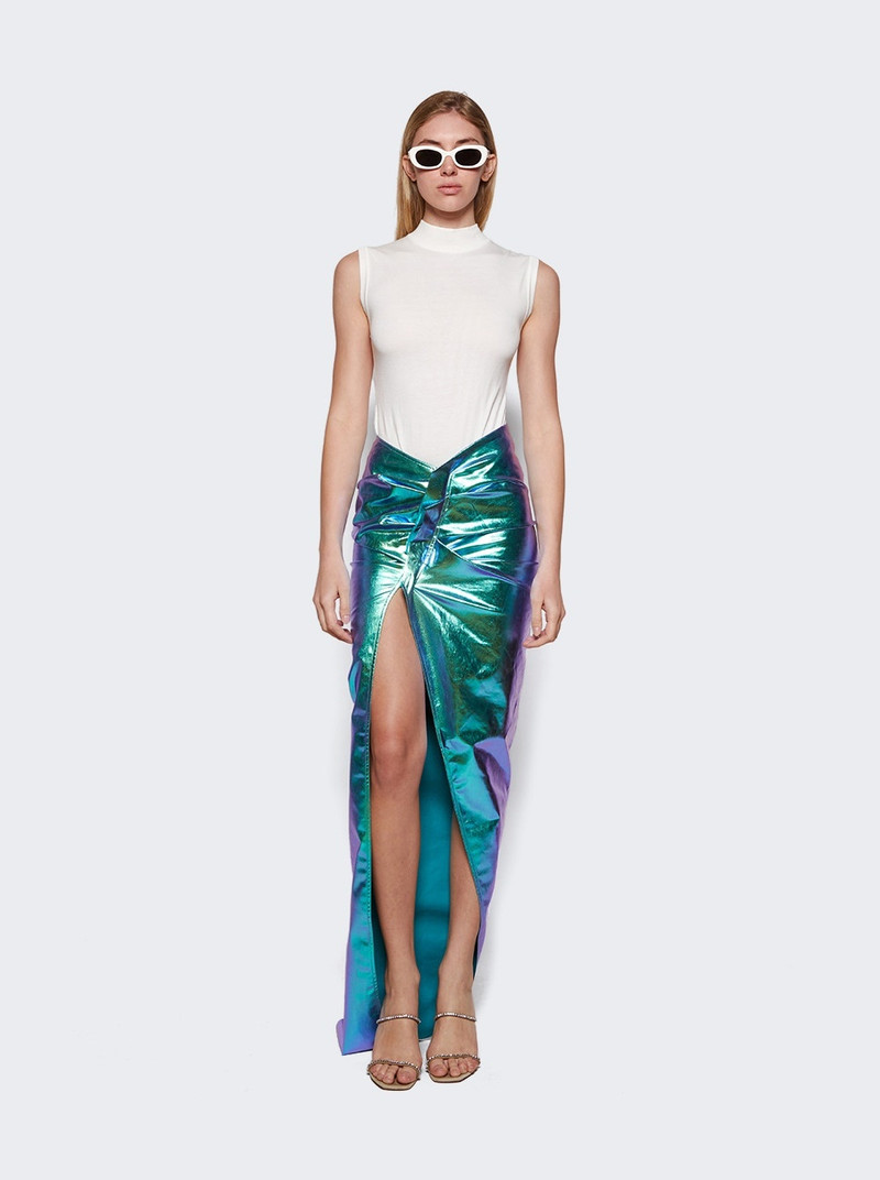 Rick Owens Woven EDFU Skirt Iridescent outlook