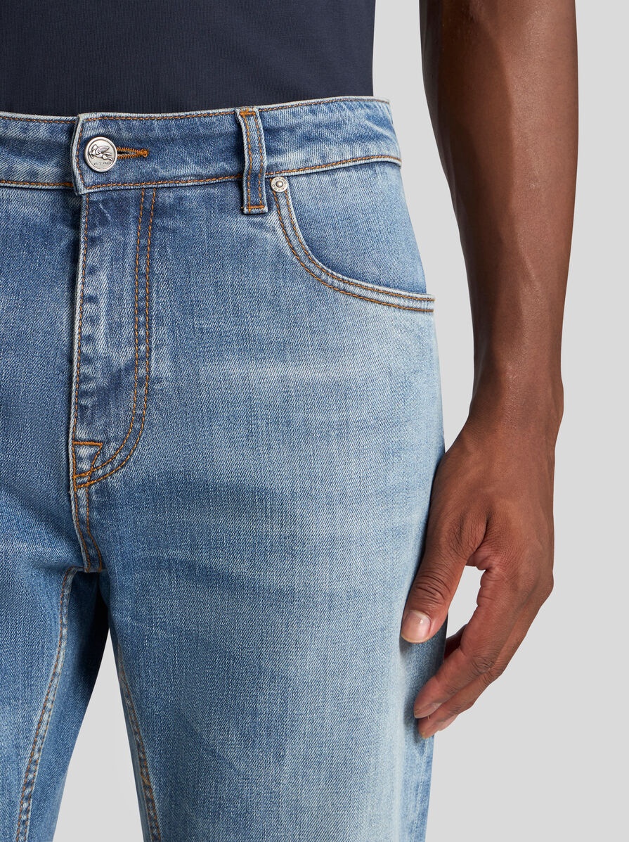 【送料&関税込】Etro Jeans With Logo Embroidery Etro JEANS WITH EMBROIDERY | REVERSIBLE