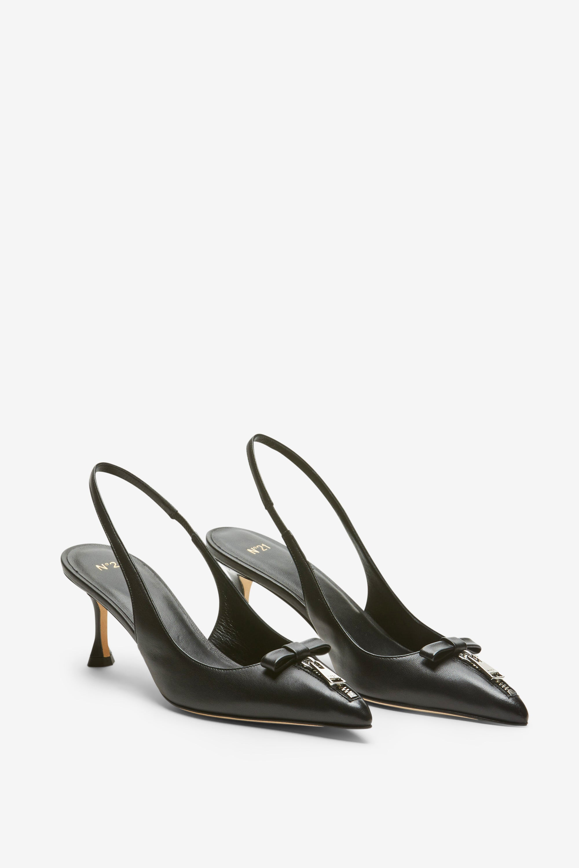 ZIP-DETAIL SLINGBACK PUMPS - 2