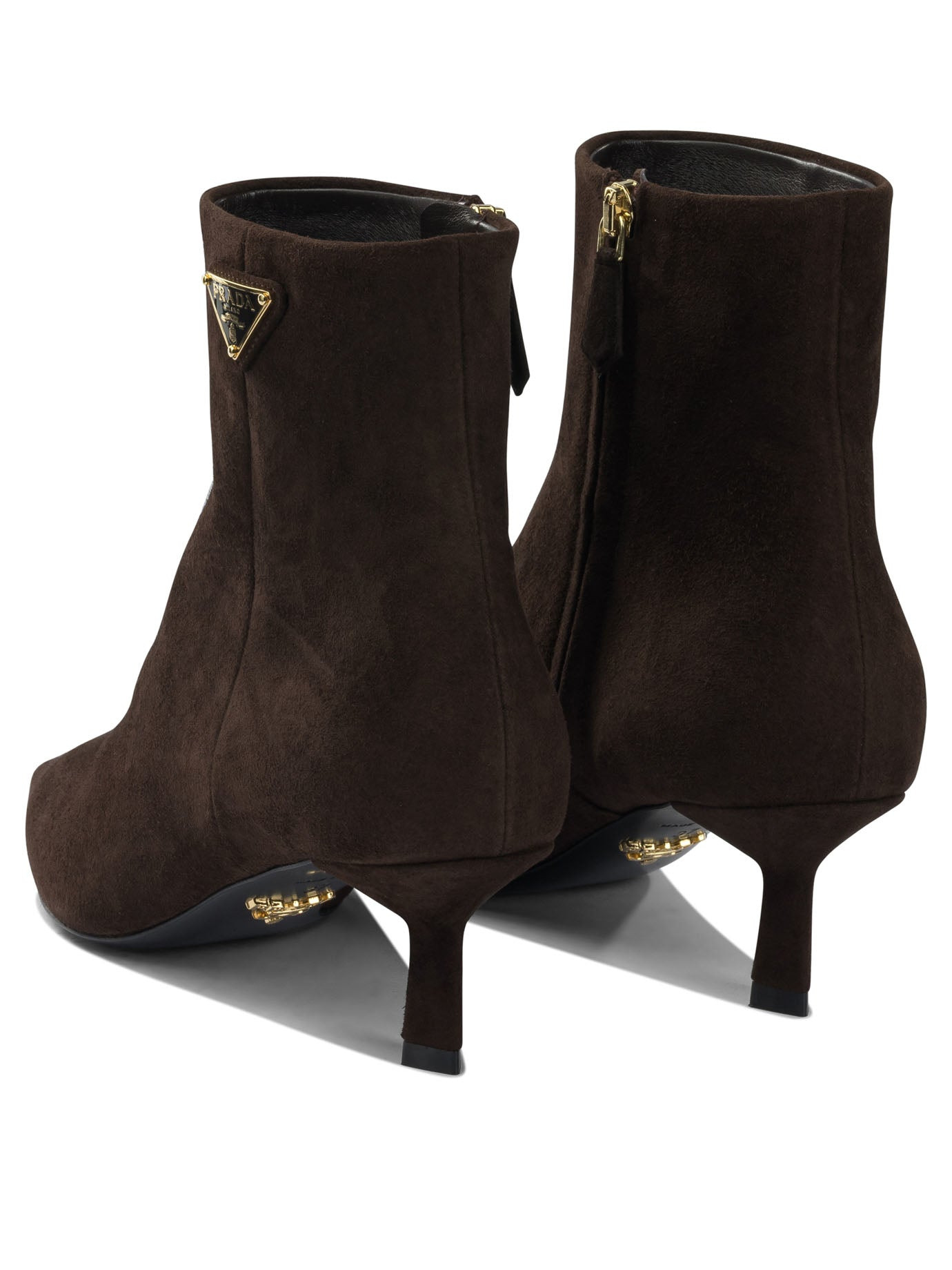 Prada Logo Leather Ankle Boots 30 Mm - 4