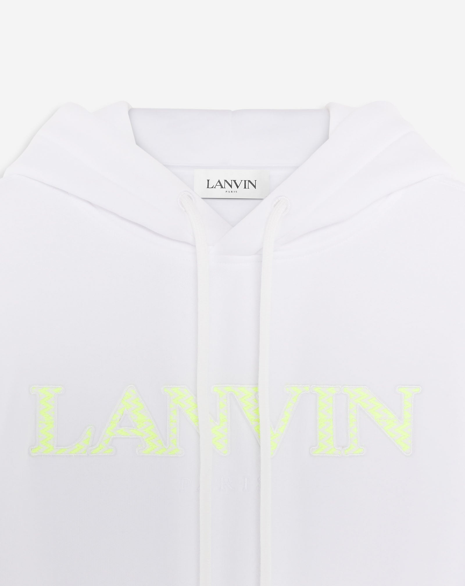 CLASSIC FIT LANVIN CURB HOODY IN COTTON FLEECE - 2
