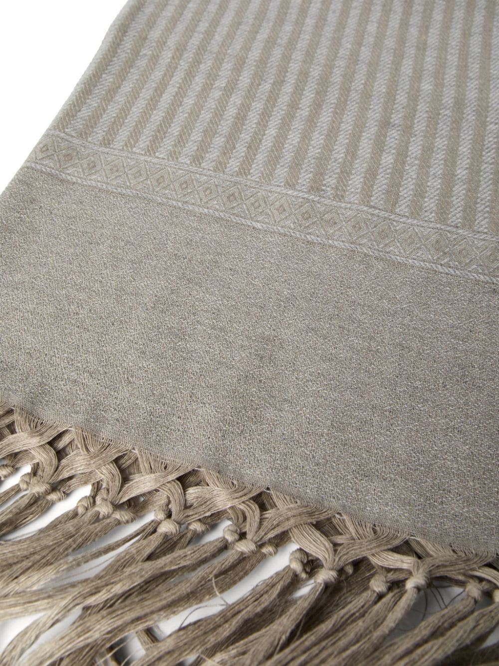 fringe-detail beach towel - 4