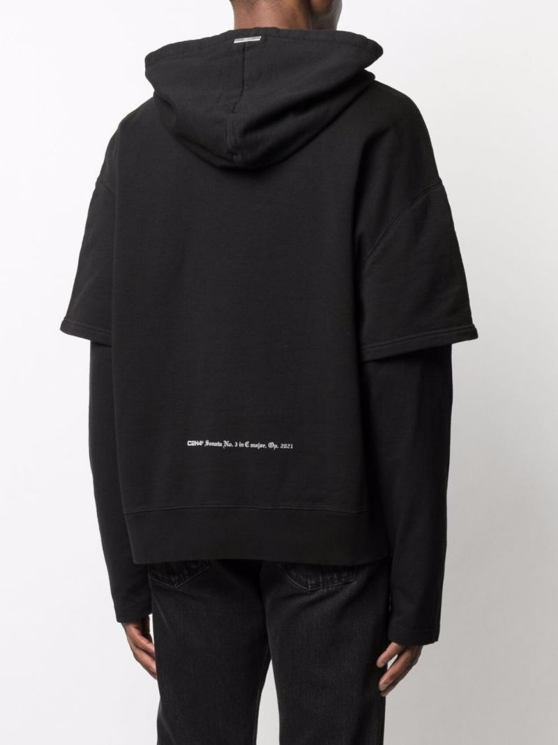 graphic print hoodie - 4