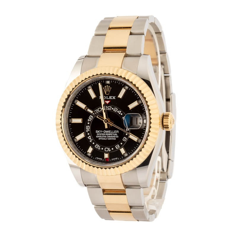 Pre-owned Rolex Sky-Dweller Ref 326933 Black Dial - 2