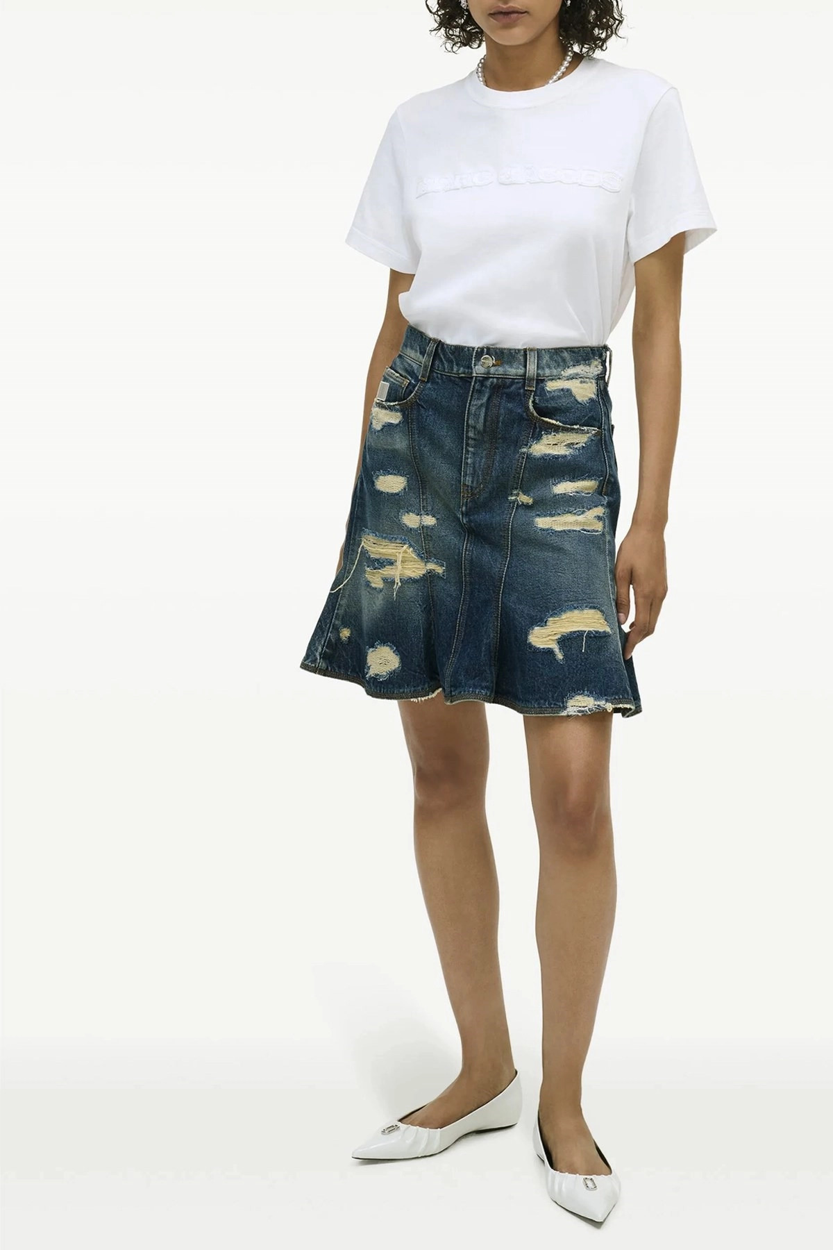 'The Rip And Repair Straight Jean' skirt - 2