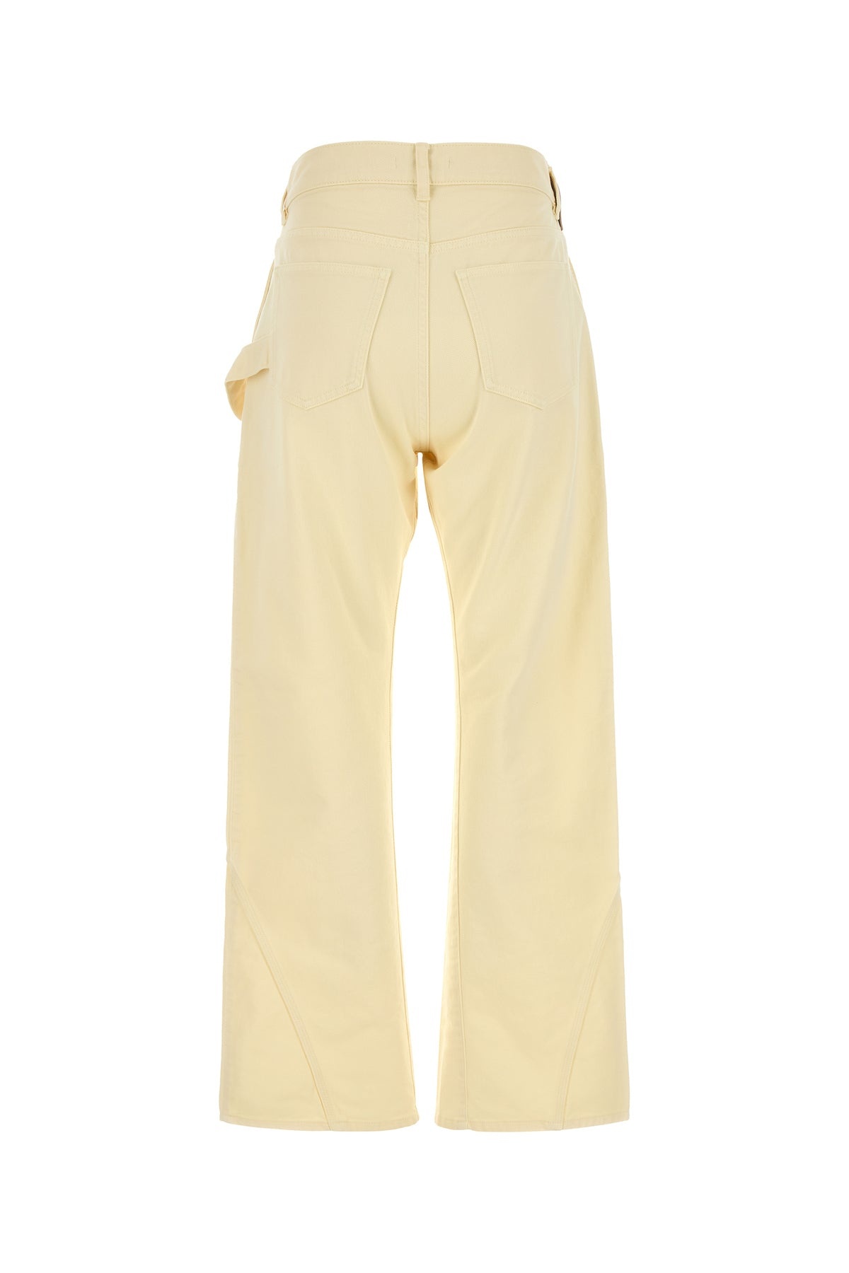 Pastel yellow denim jeans - 2
