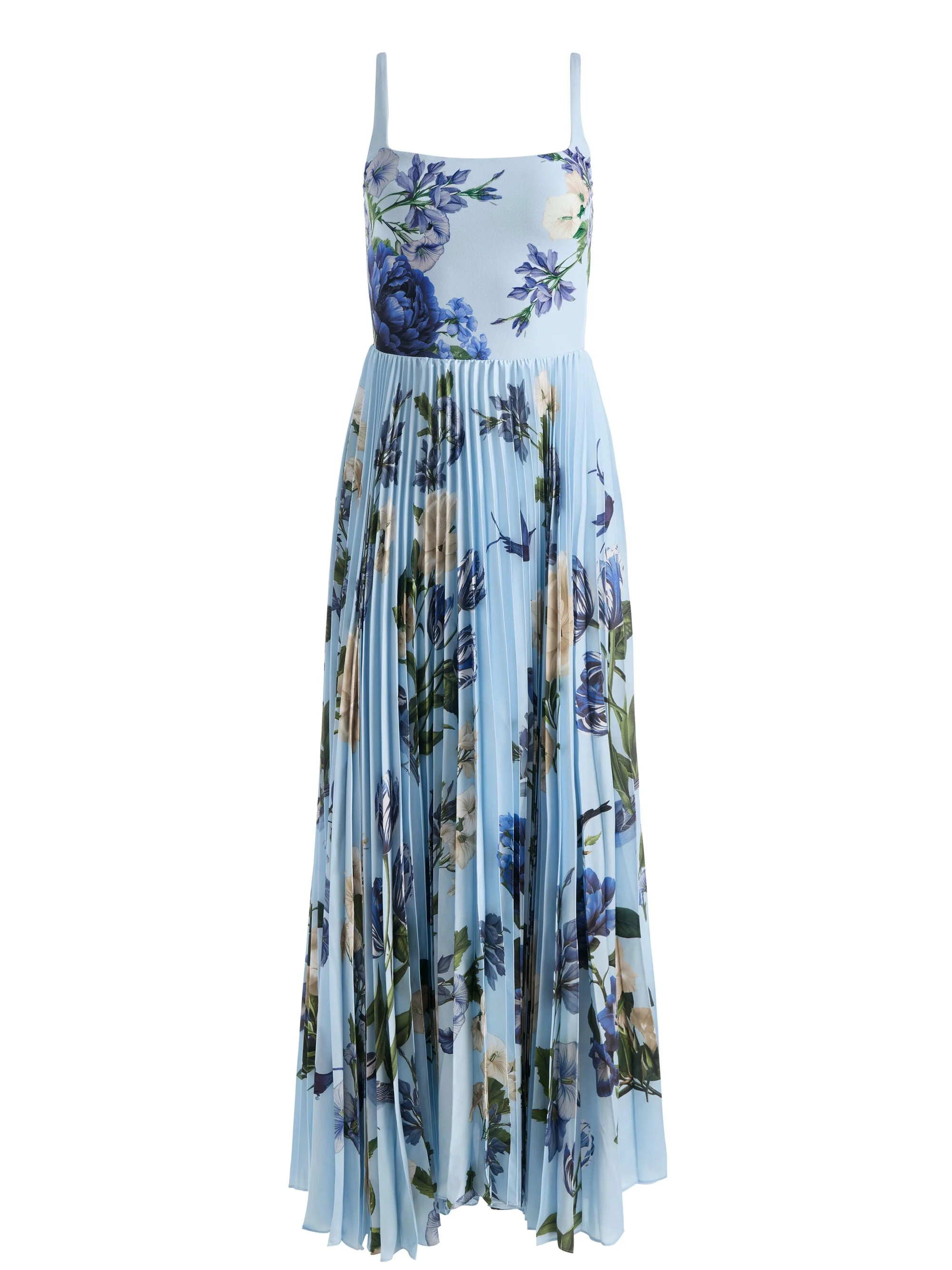CAROLYN PLEATED MAXI DRESS - 1