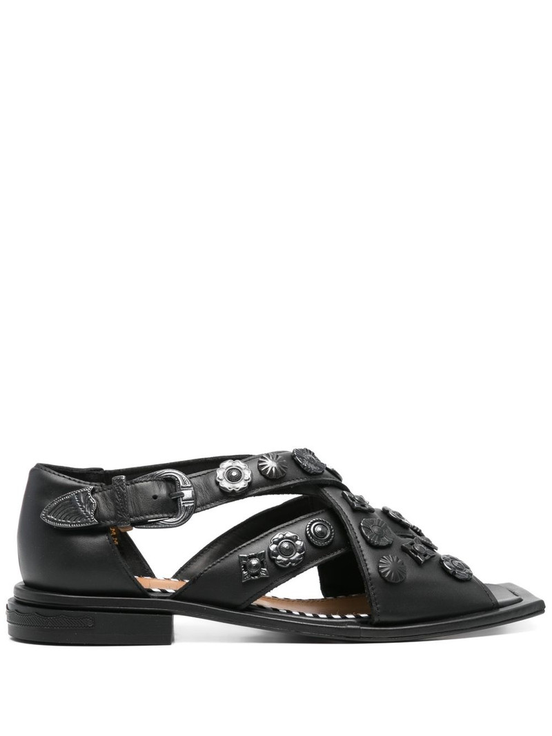cross-strap sandals 1