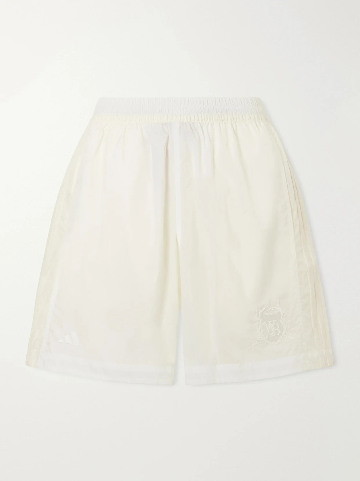 + Wales Bonner Embroidered Shell Shorts - 1
