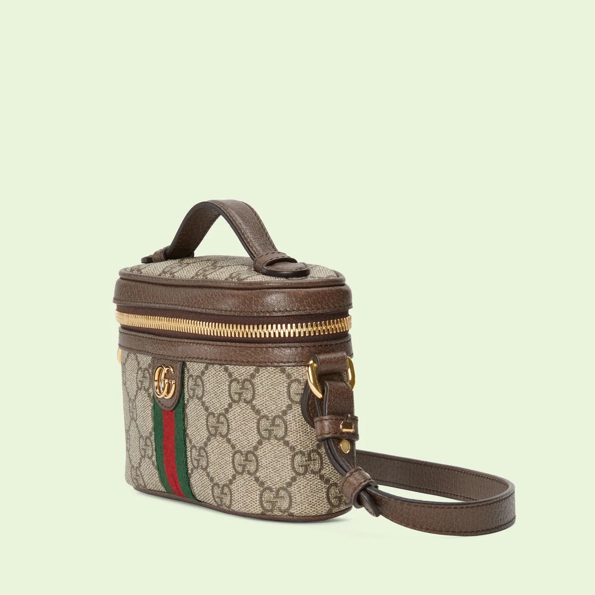 【GUCCI】OPHIDIA GG MINI TOP HANDLE BAG Ophidia mini top handle bag in beige and ebony Supreme