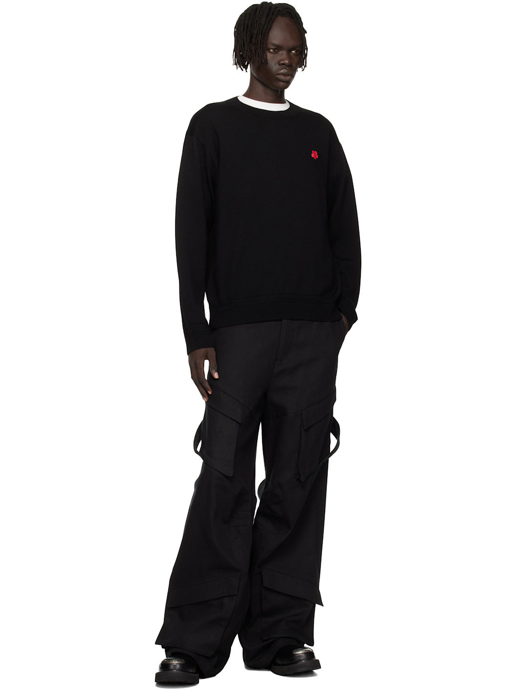 Black Kenzo Paris 'Boke Flower' Sweater - 4
