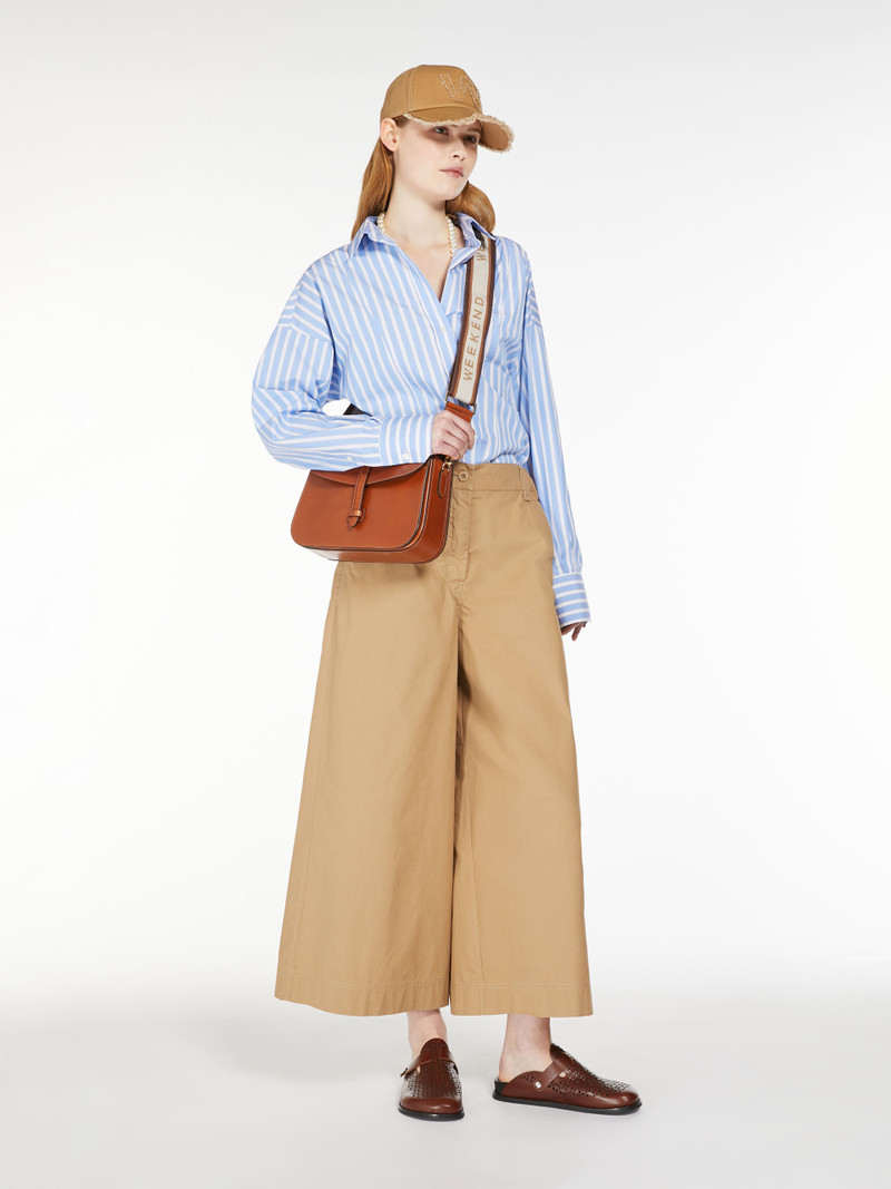 WEEKEND Max Mara TORINO Cotton poplin crossover shirt outlook
