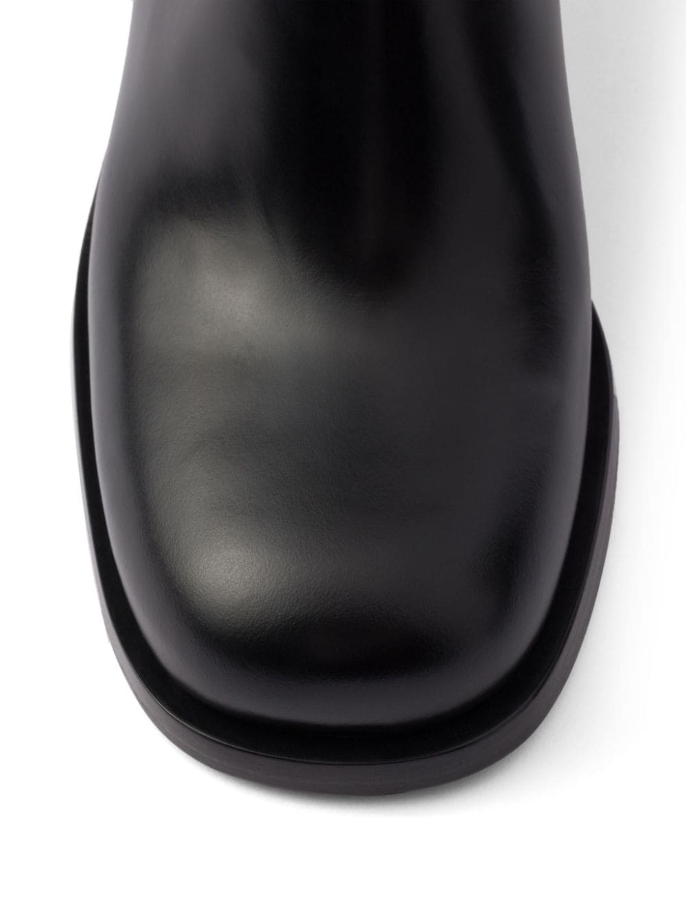 Brushed leather booties - 5
