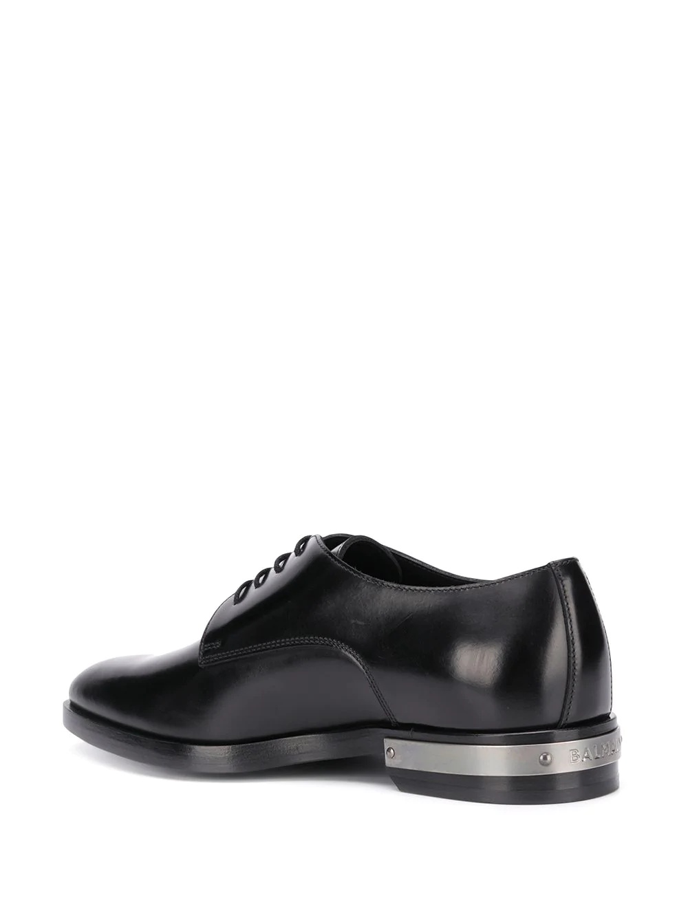 plaqued heel Derby shoes - 3