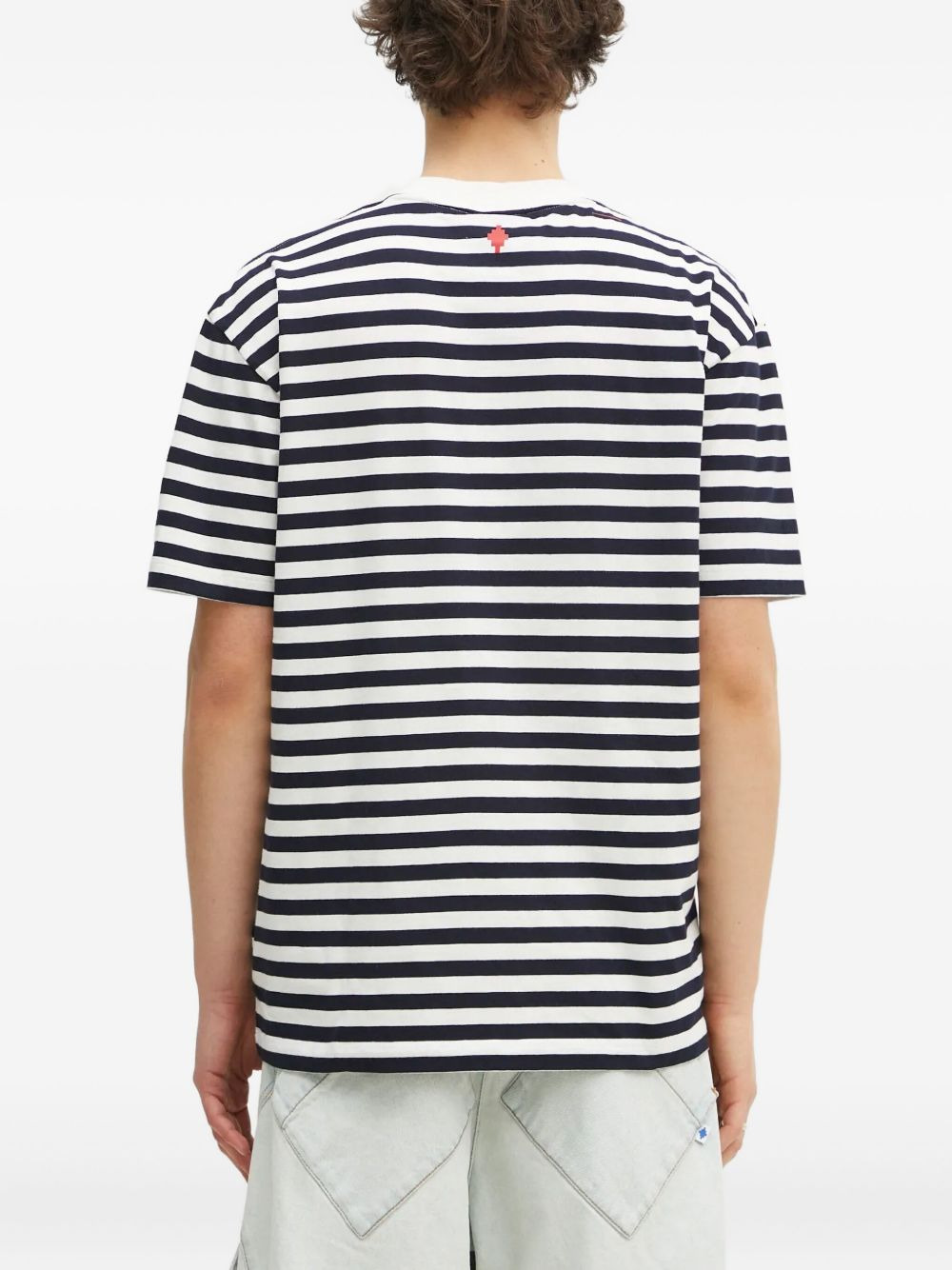 heart-embellished striped T-shirt - 4