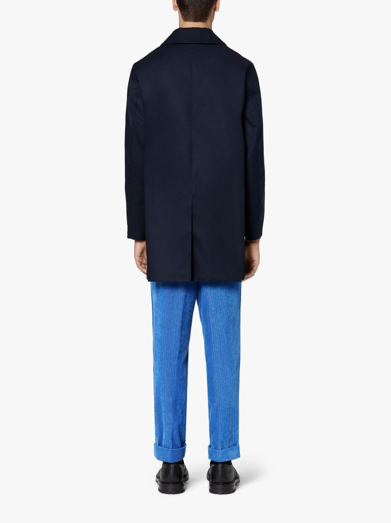 Mackintosh CAMBRIDGE NAVY RAINTEC COTTON SHORT COAT | GMC-100 outlook