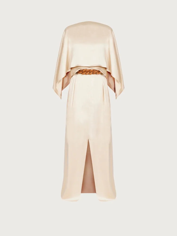 SILK SATIN DRESS - 1