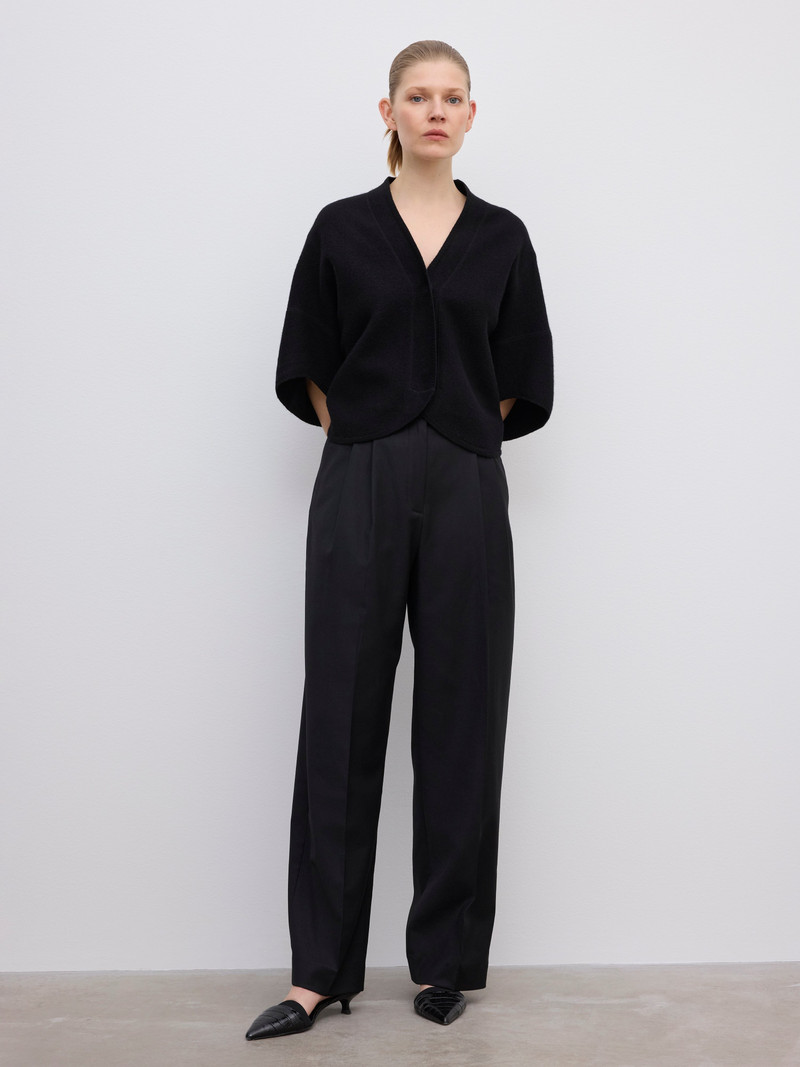 House of Dagmar Short wool bea cardigan outlook