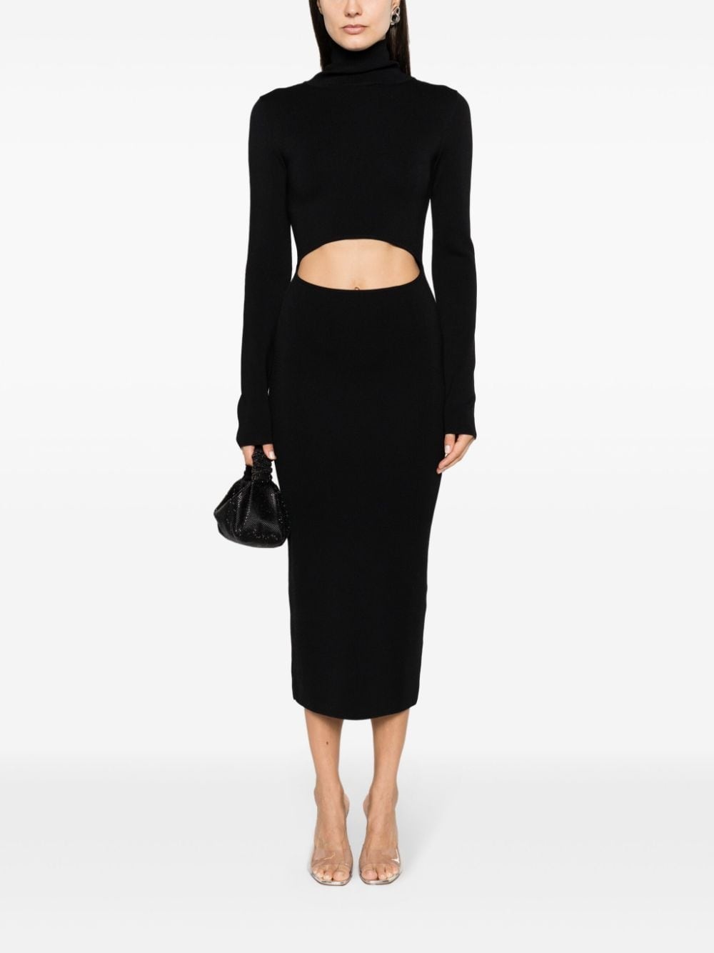 Suno roll-neck maxi dress - 2