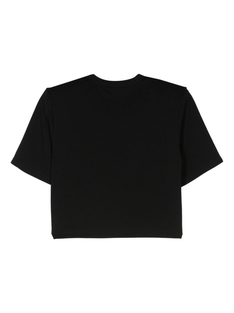 WARDROBE.NYC shoulder-pad cropped T-shirt outlook