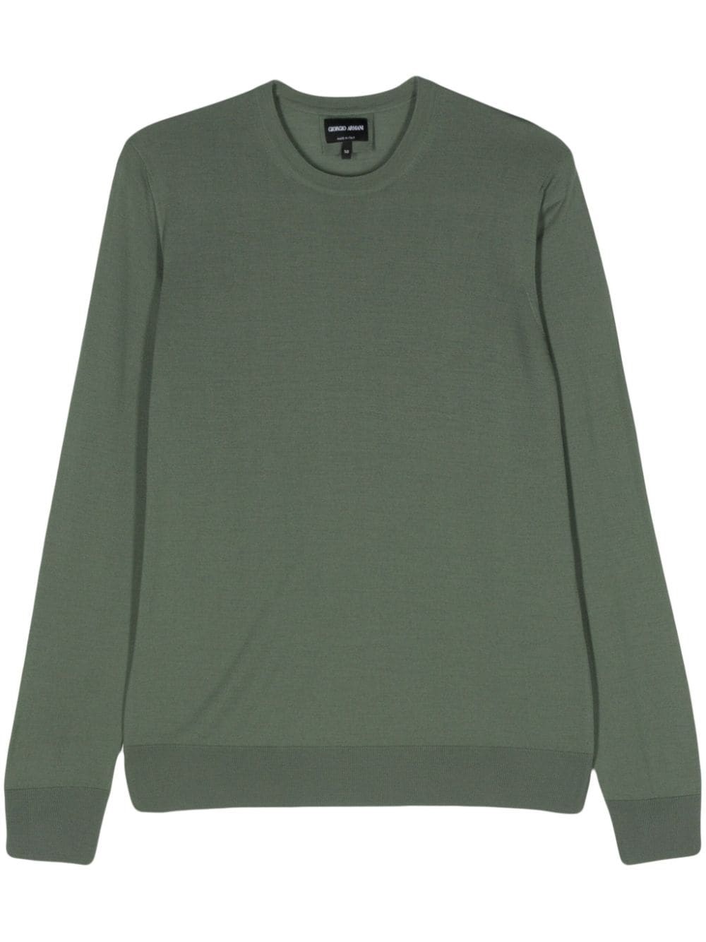 long-sleeve wool jumper - 1