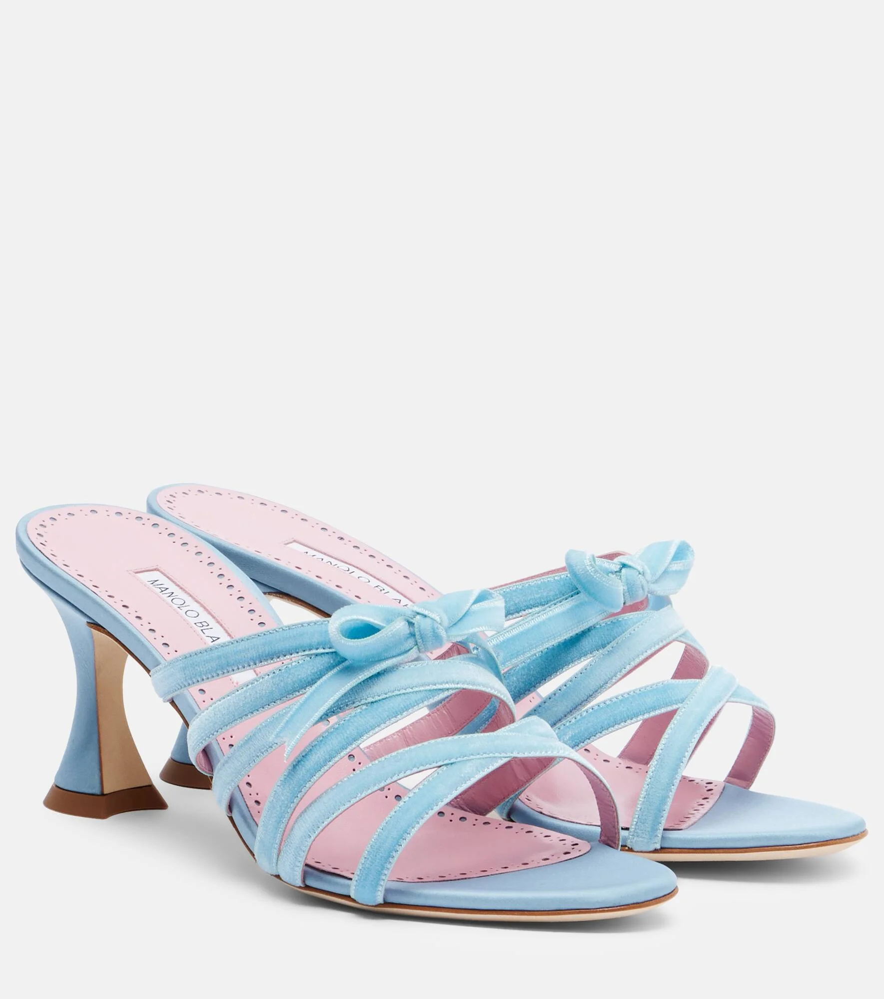 Clementel 70 velvet mules - 1