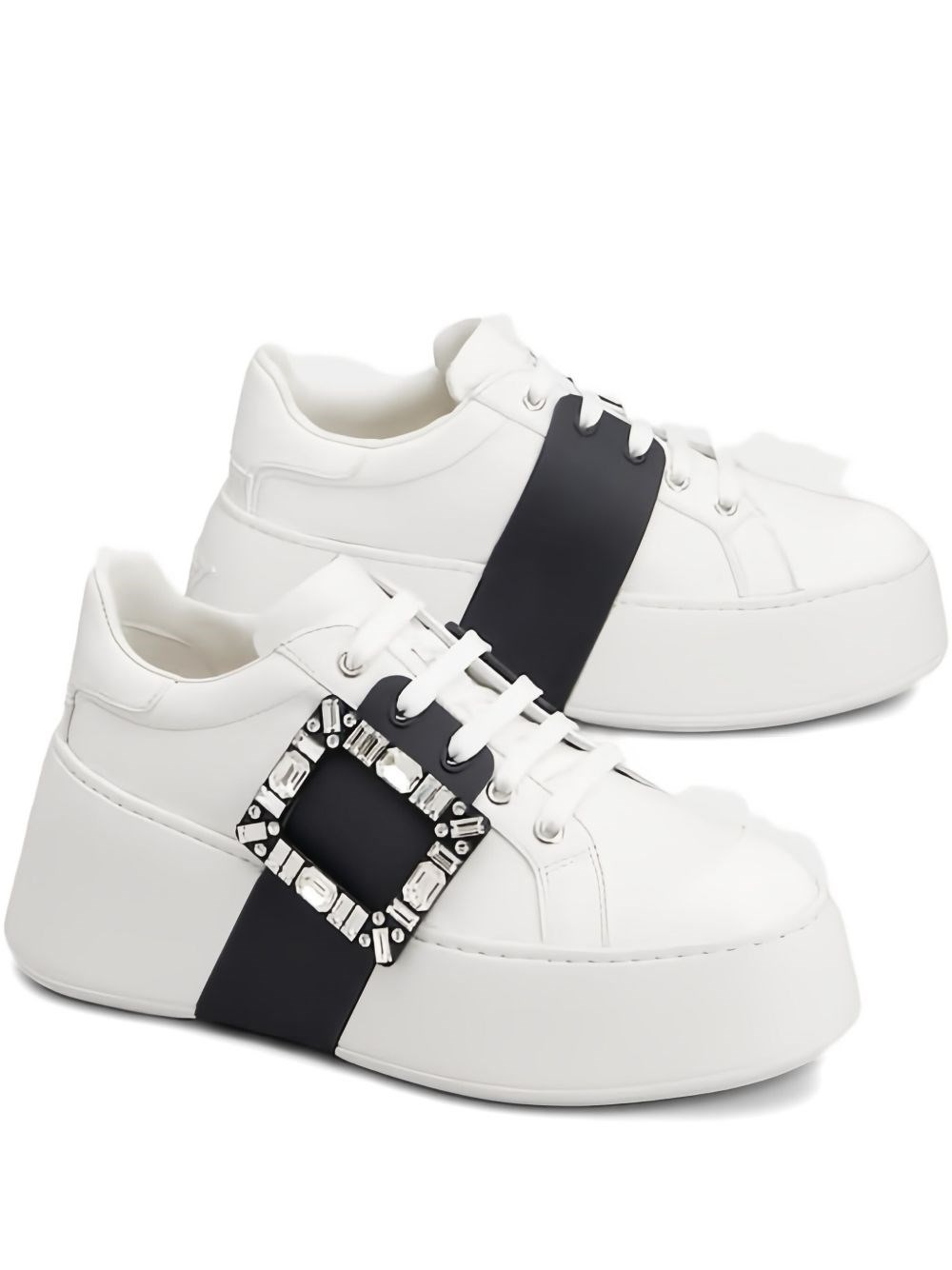 Viv Skate high Strass leather sneakers - 2