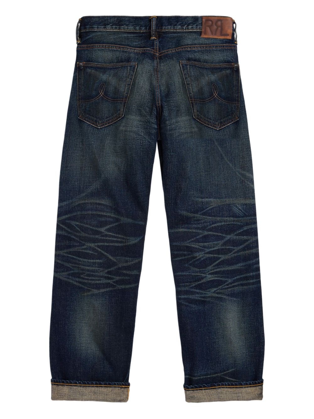 distressed straight-leg jeans - 2