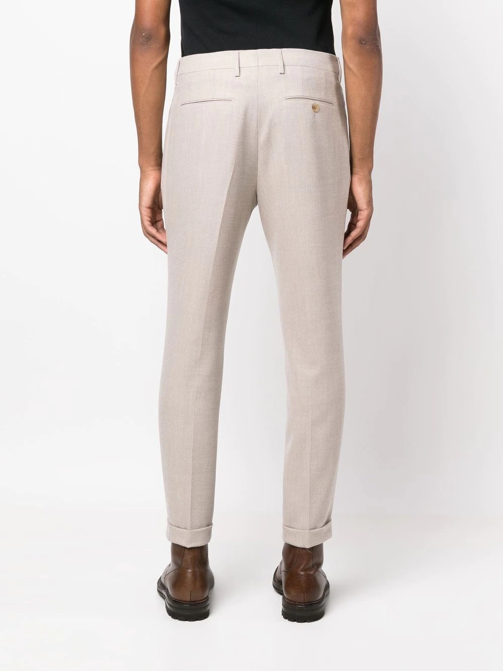 tailored-cut chino trousers - 4