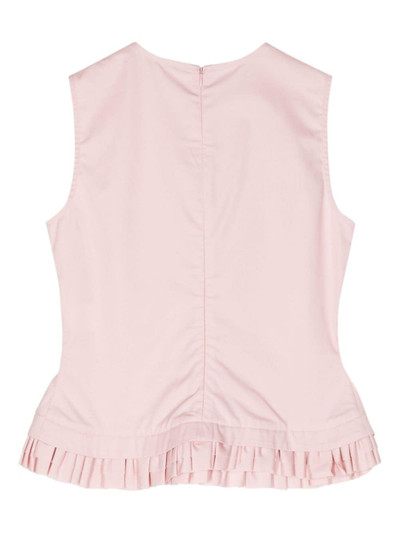 Molly Goddard Edwina ruffled sleeveless top outlook