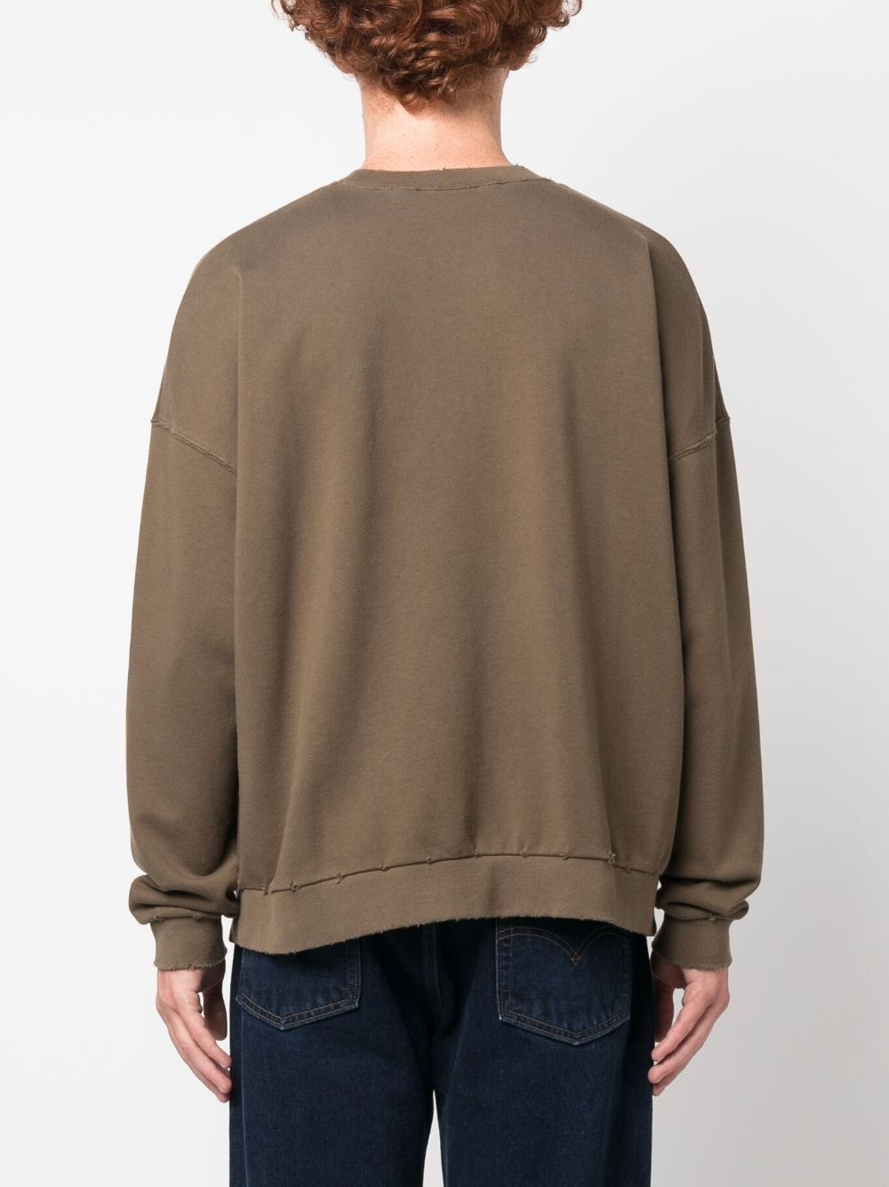 embroidered-logo cotton sweatshirt - 4