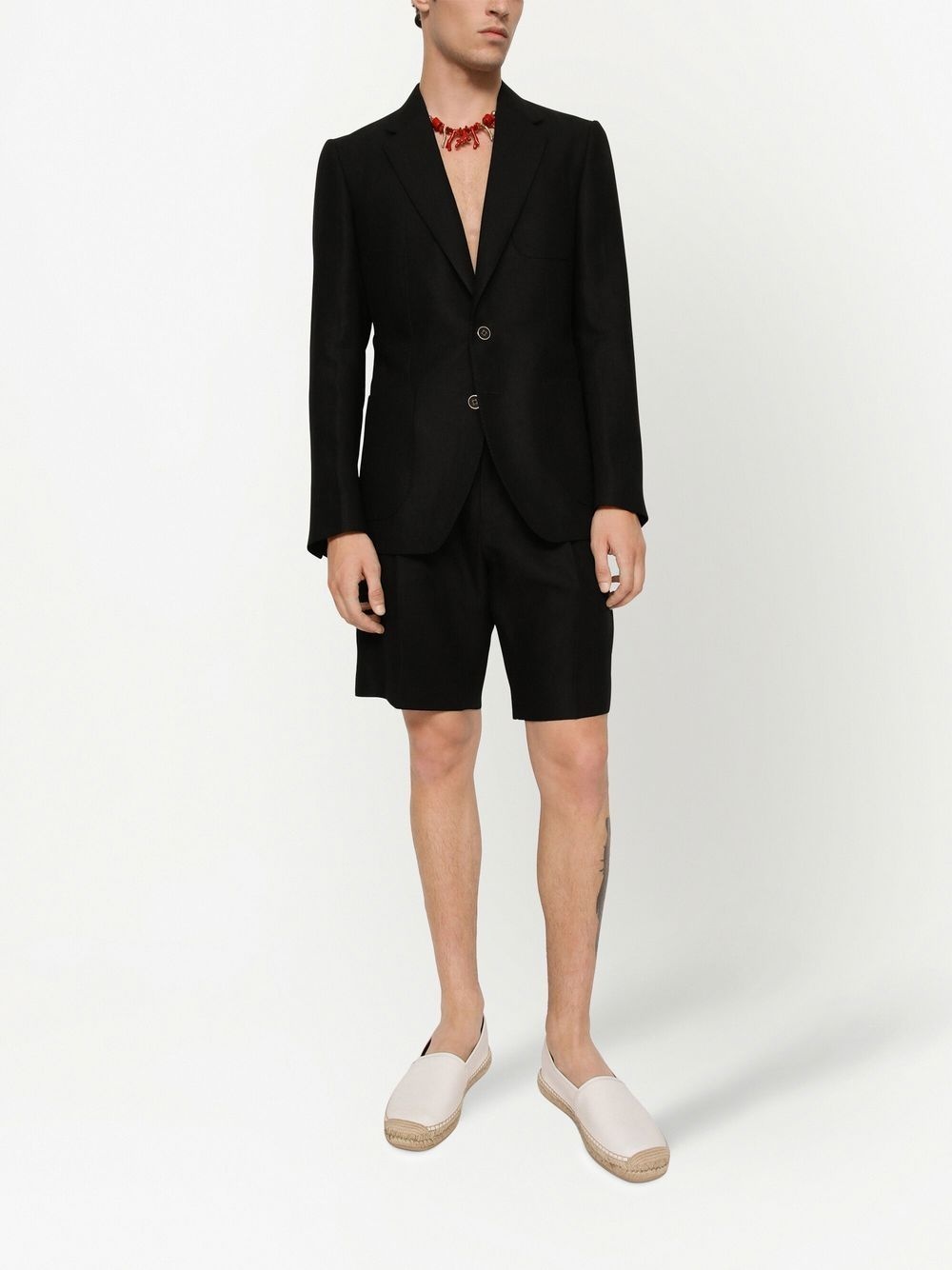 straight-leg tailored shorts - 2