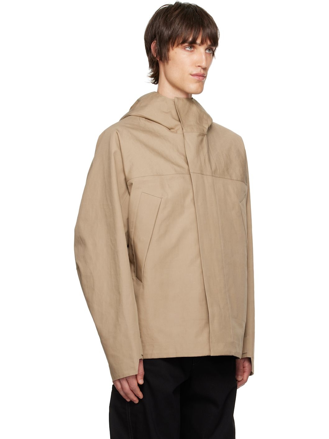 Tan Soft Technical Parka Jacket - 2
