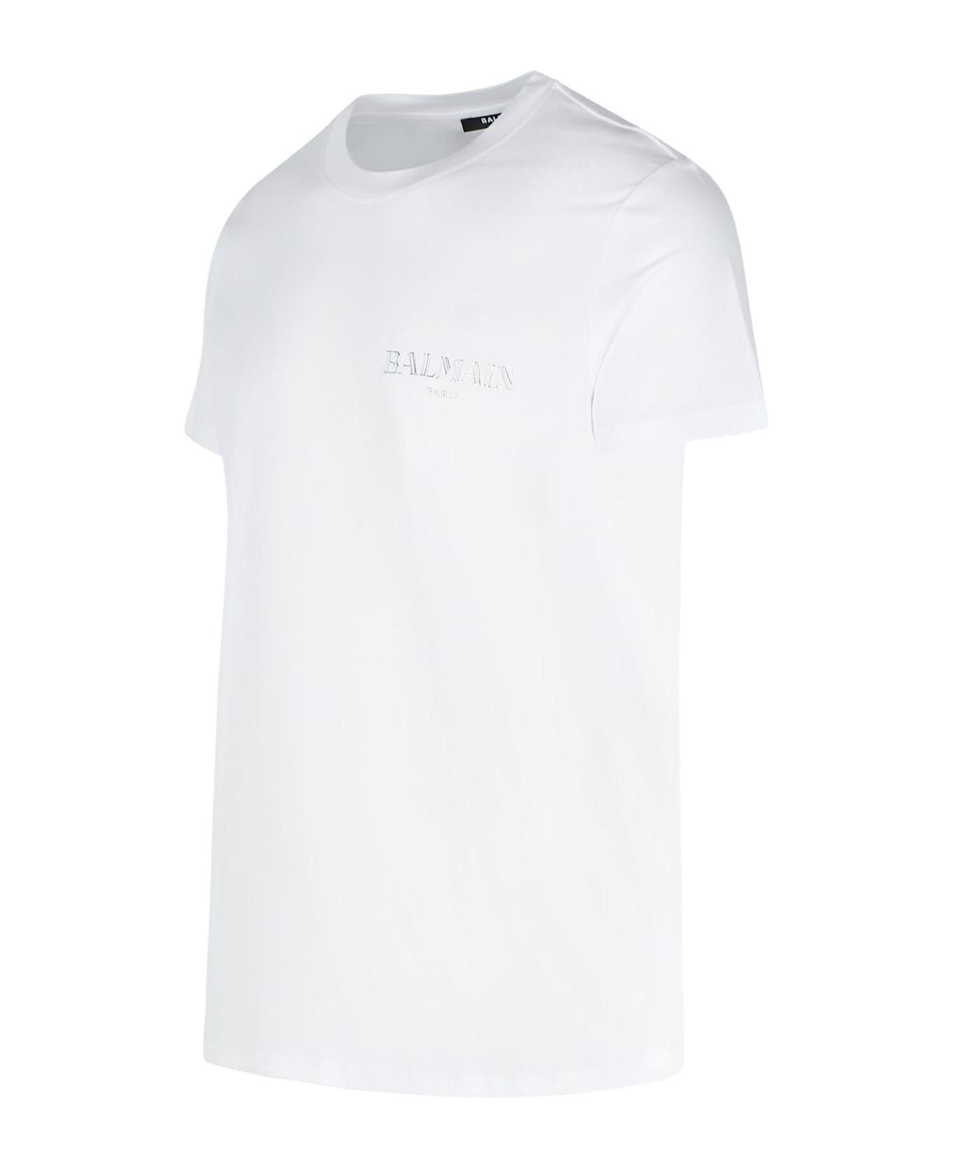 White Cotton T-shirt - 3