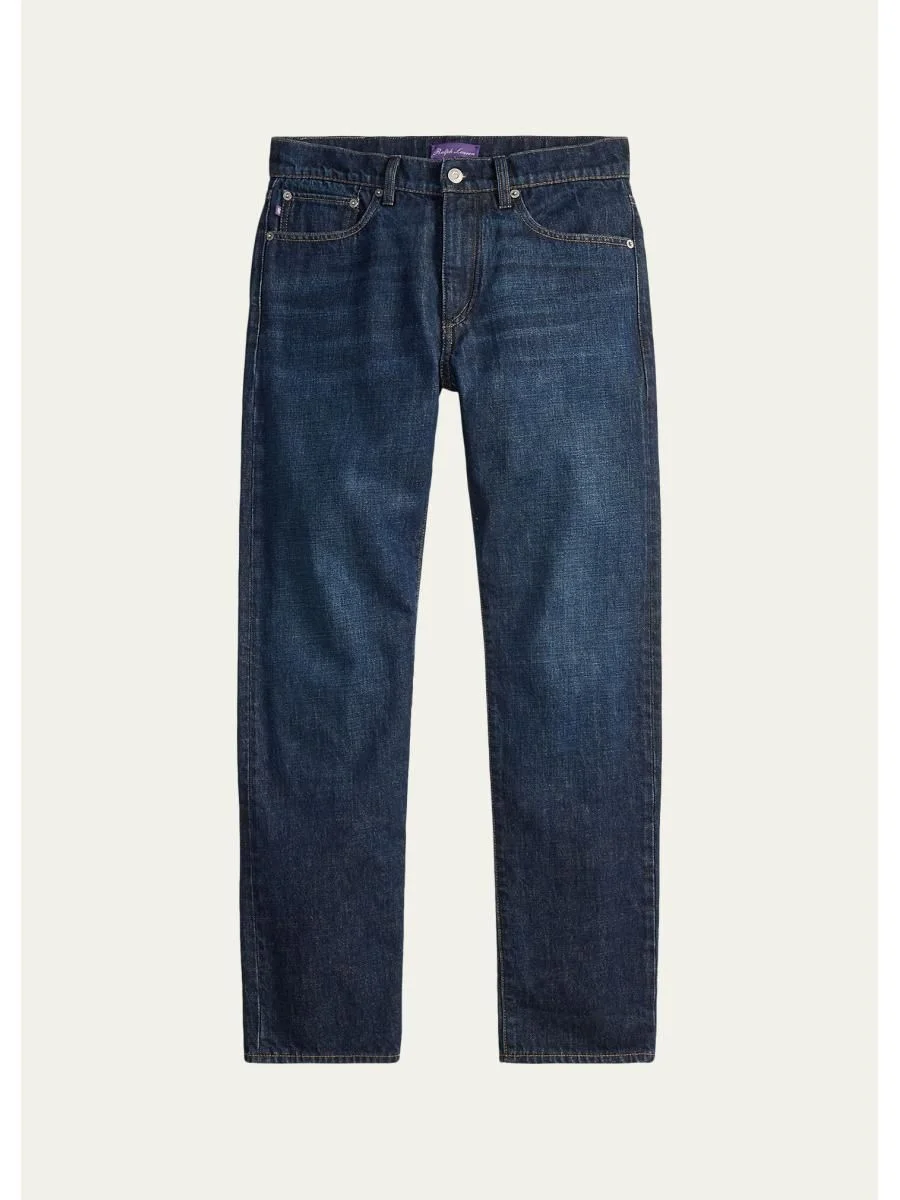 Men's American Indigo Straight-Fit Jeans - 1