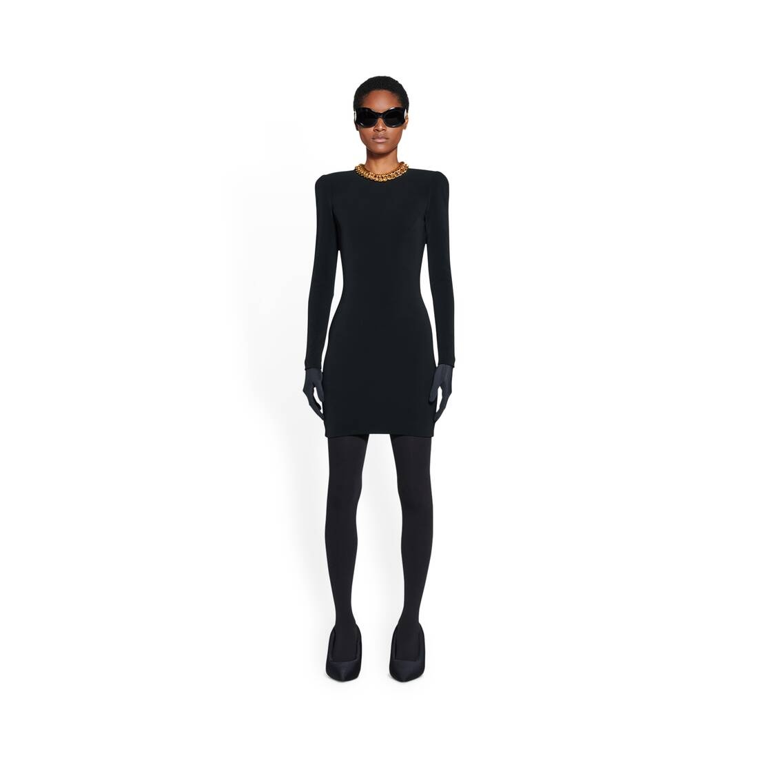 Women's Mini Dress in Black - 2