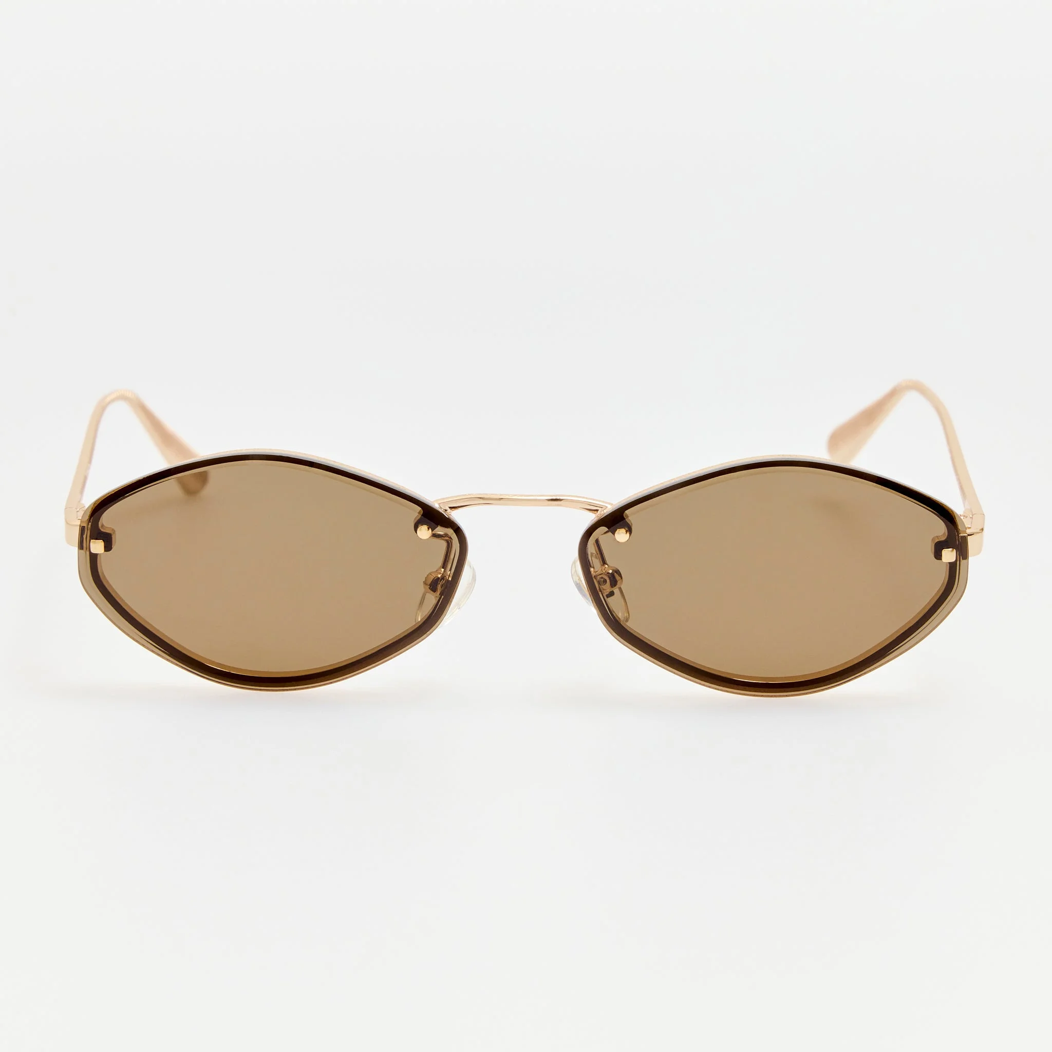 Bellini Sunglasses in Gold and Brown - 1