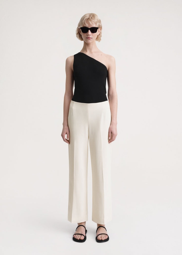 Clean wide trousers macadamia - 2