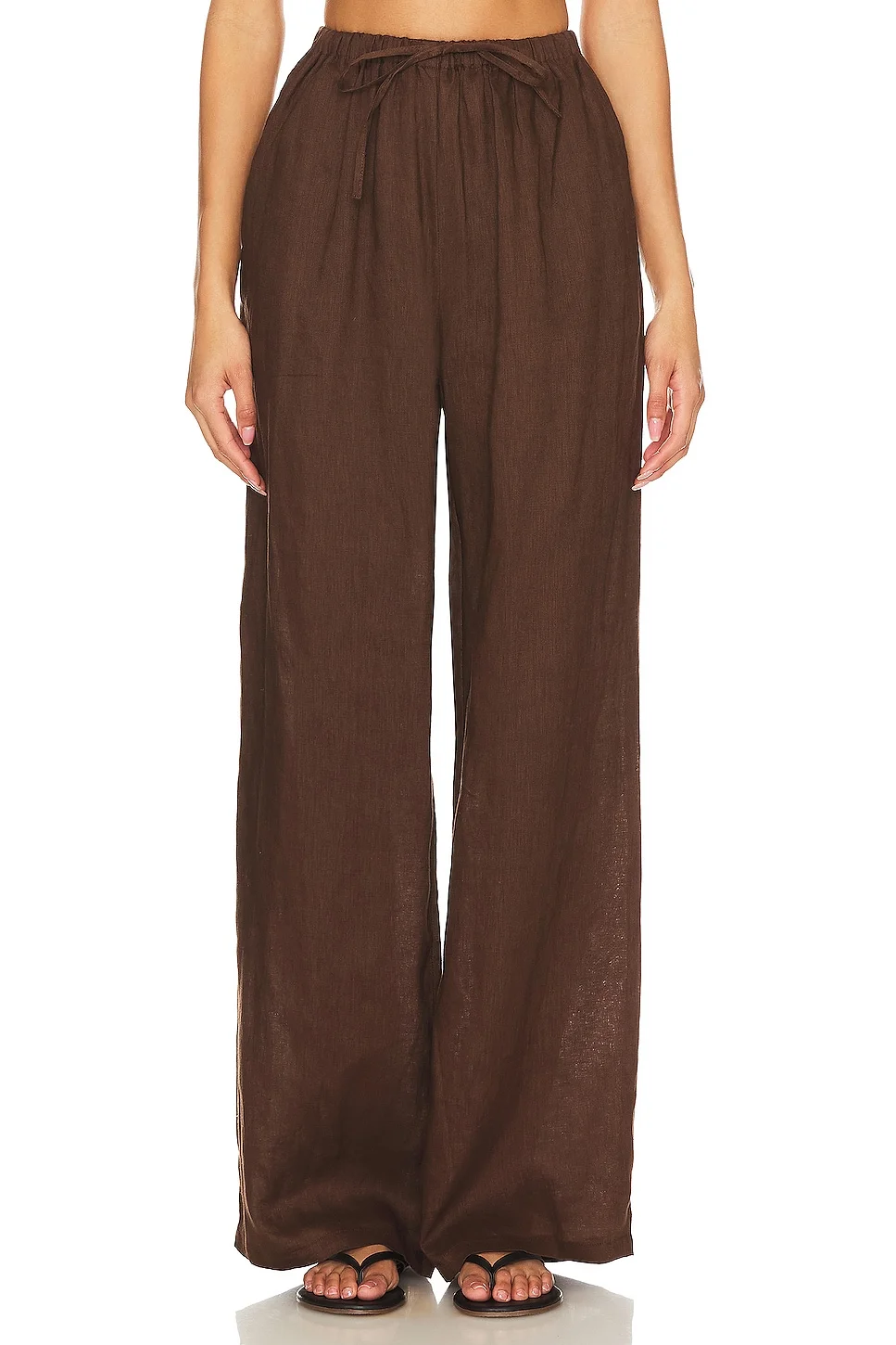 Linen Drawstring Trouser - 1