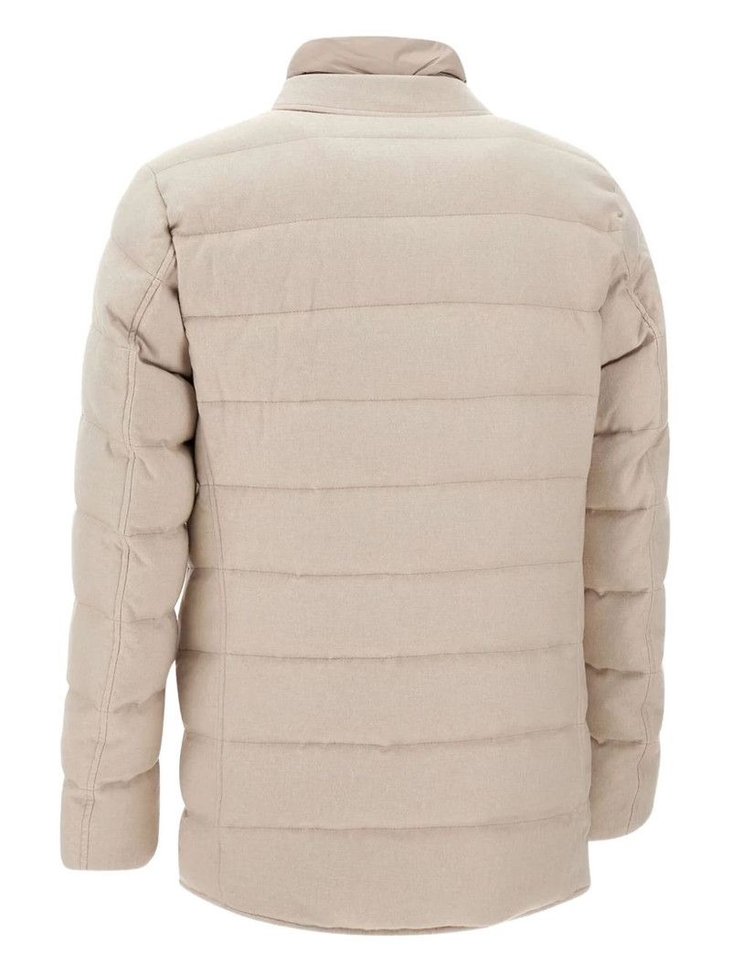 Herno quilted buttoned jacket outlook