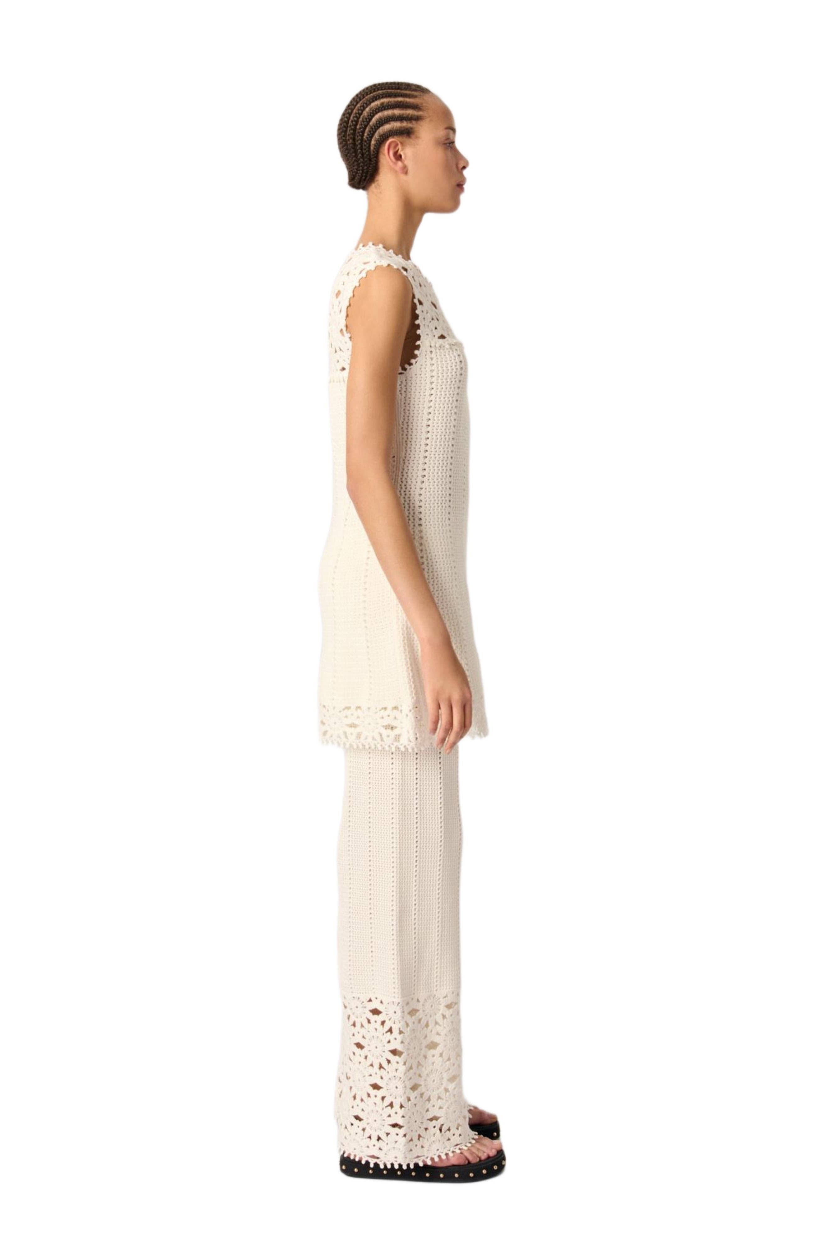maje Mini crochet dress in White at Nordstrom - 3