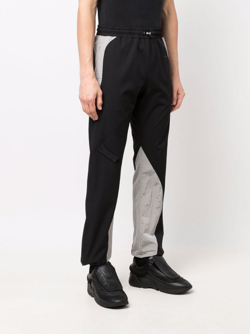 panelled straight trousers - 3
